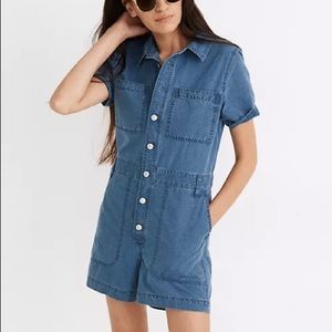 Madewell Indigo Ripstop Coveralls NWT SIZE M